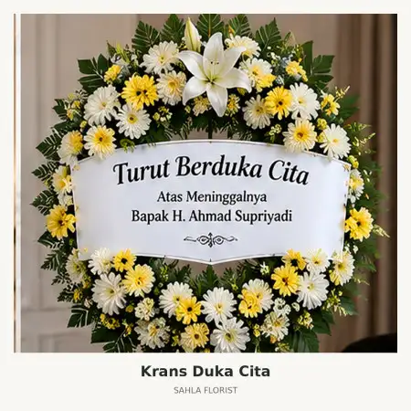 Krans Bunga Duka Condet